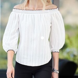 WHBM off the shoulder blouse M